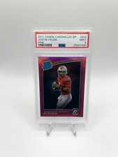 Justin Fields 2021 CHRONICLES DRAFT PICKS OPTIC RATED ROOKIE RC PINK HOLO #202