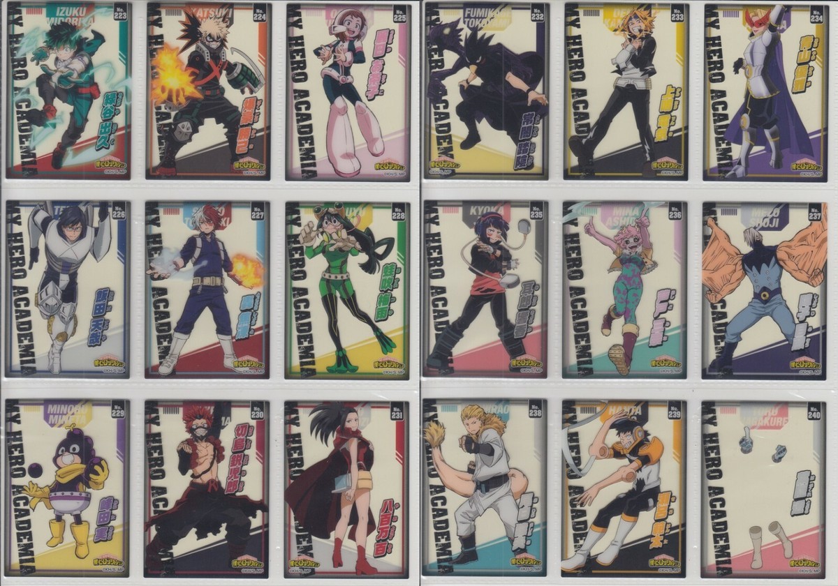 My Hero Academia Clear Card Collection Gum Part 5 Complete Set (55