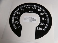 Autocollant de conversion compteur SMITHS MPH en KPH Jaguar XK120 / XK140