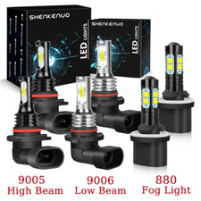 For Tahoe 2001-2006 - 6x Combo LED Headlight High Low Beam Fog Light Bulbs Kit