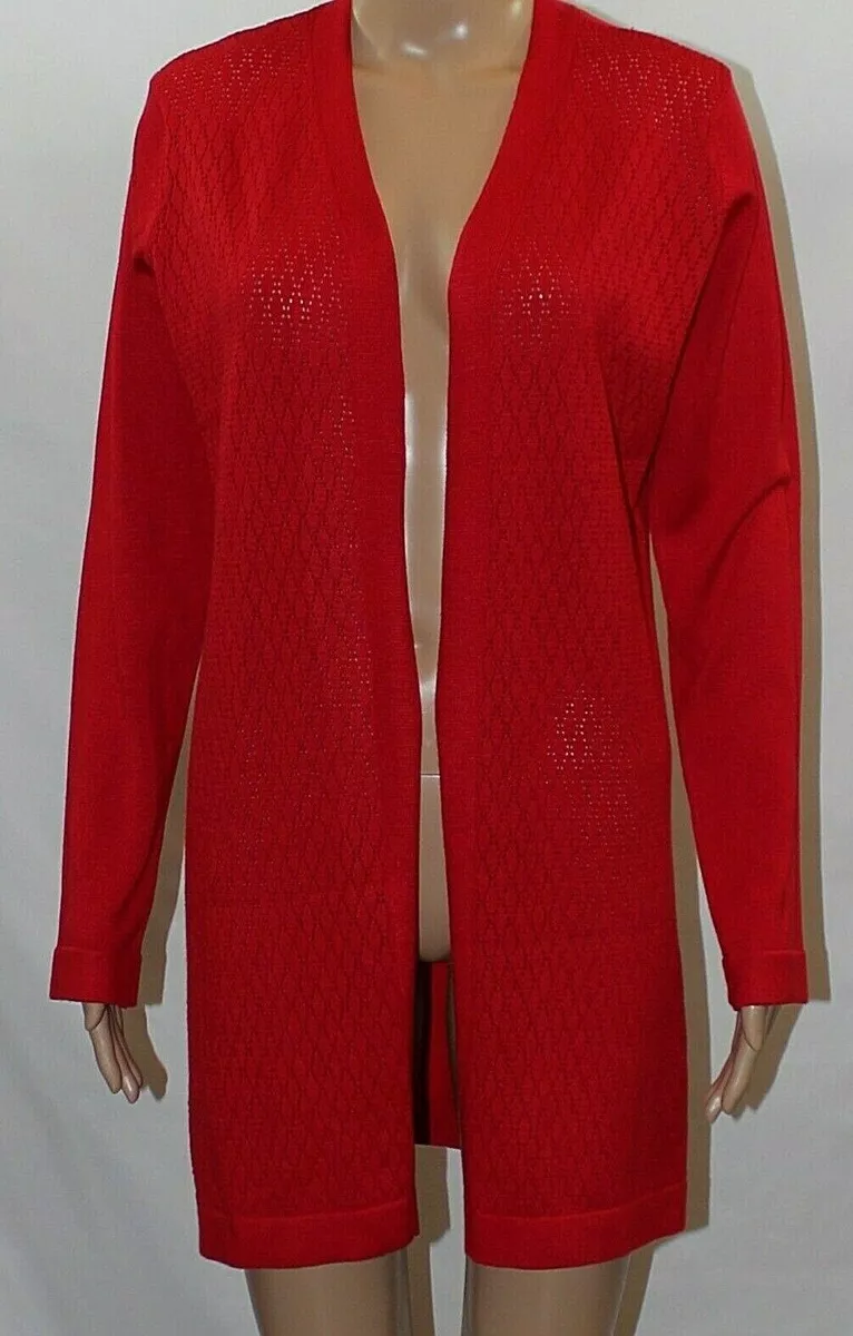 M and s shop red cardigan