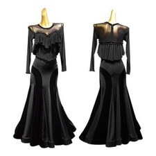 2023 Ballroom Standard Dance Dress Viennese Waltz Dress Tango Dress Fringe Tango