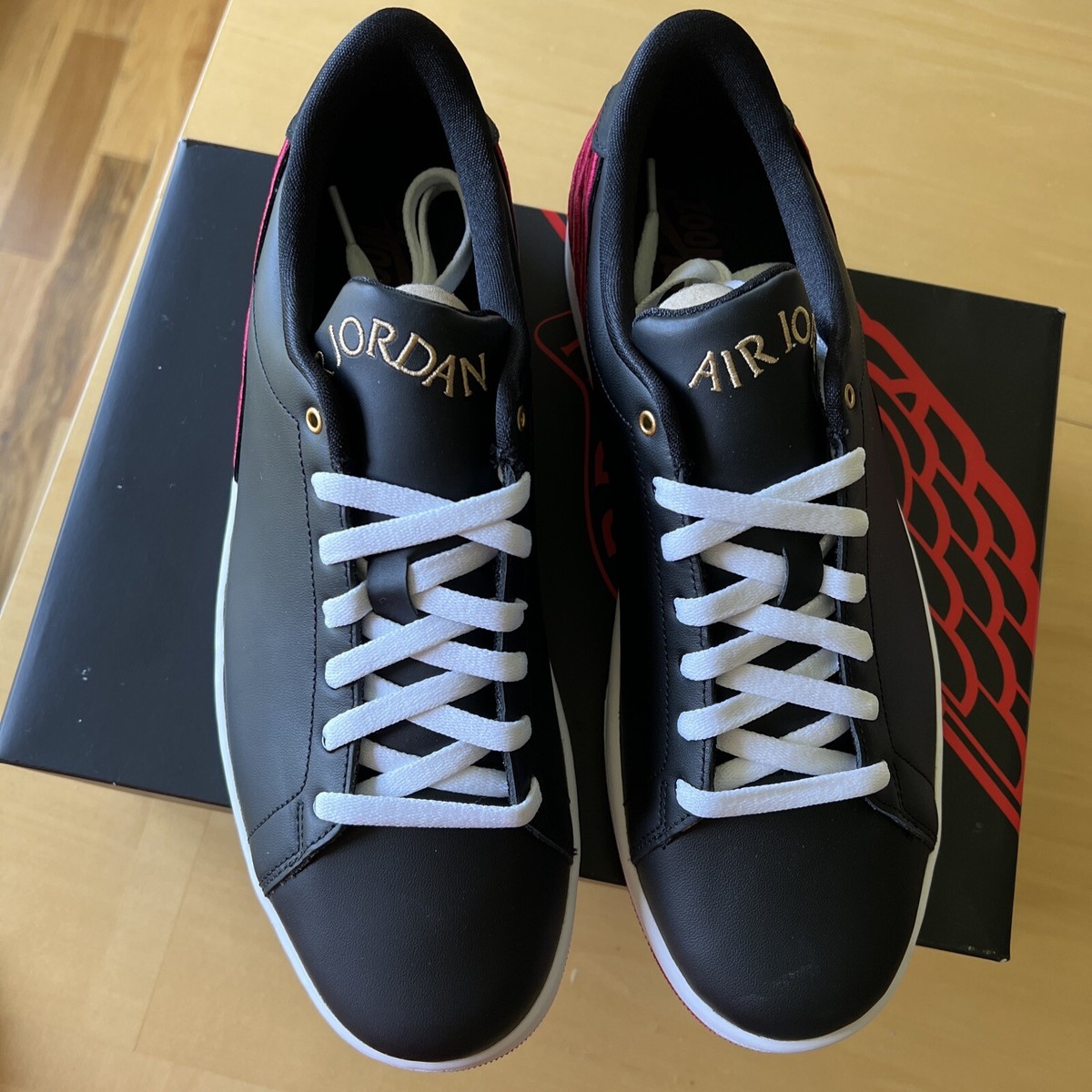 NIKE Air Jordan 1 Centre Court \'Black/Mystic Hibiscus\' Sneakers Size 10.5 Nike Air Jordan 1 Centre Court Men main image 2