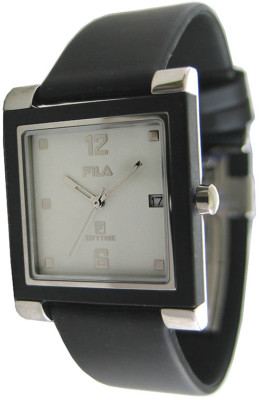 FILA TIME SQUARE (M2) m Datumsanzeige, Armbanduhr, Sportuhr, WEISS, NEU 