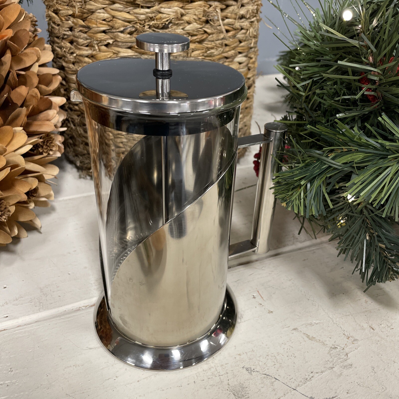 Large 34 Oz Glass Carafe Stainless