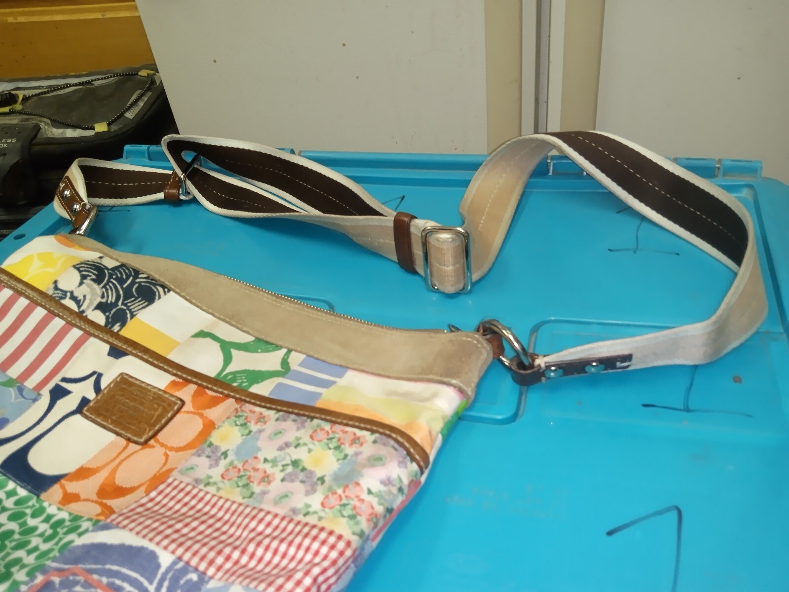 Coach Hampton Spring Patchwork Multi-color Dual H… - image 8