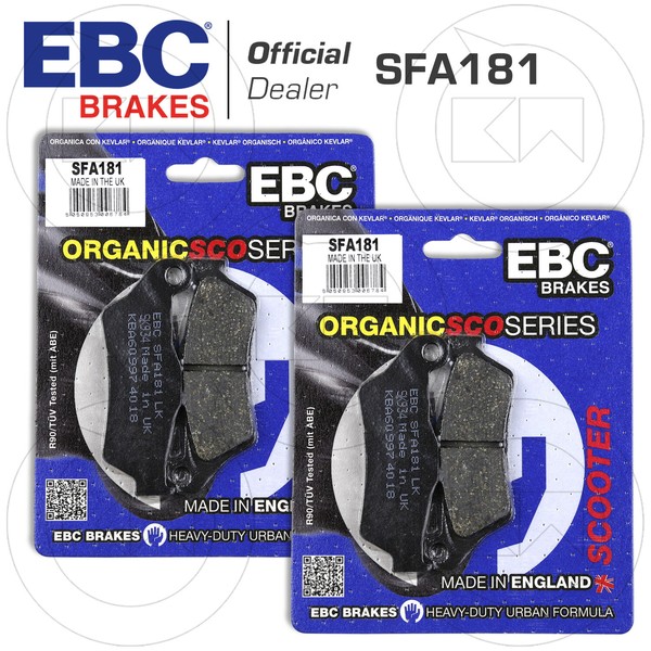 4 BremsbelÄGe Vorderachse Ebc Gilera Nexus Sp 500 2009 2010 2011-image