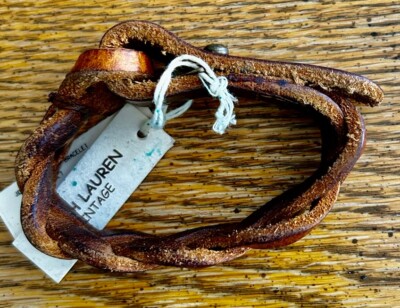 ダブルアールエルRRL Leather Bracelet Rare Polo Ralph Lauren Double RRL Leather Wrap Bracelet | eBay