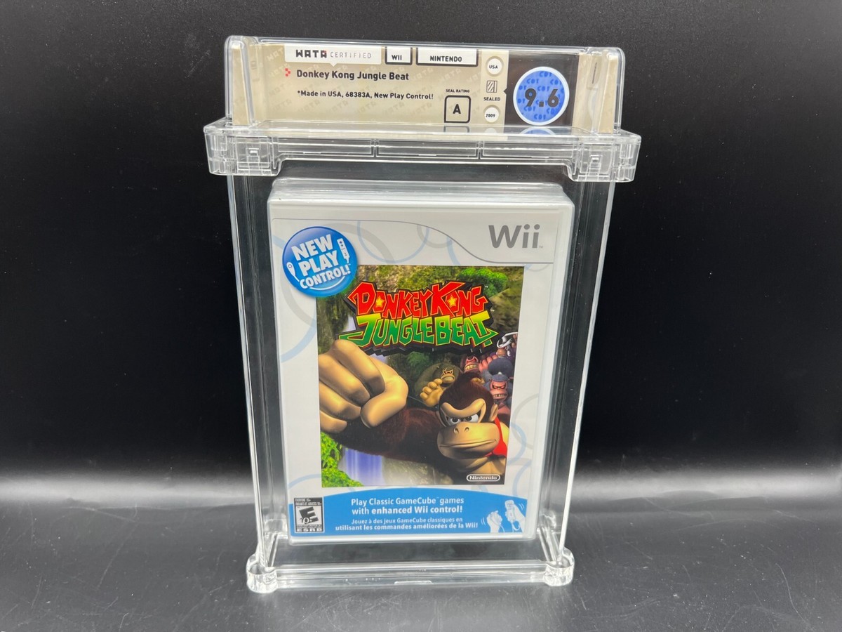 Donkey Kong Jungle Beat Nintendo Wii WATA 9.6 A FACTORY