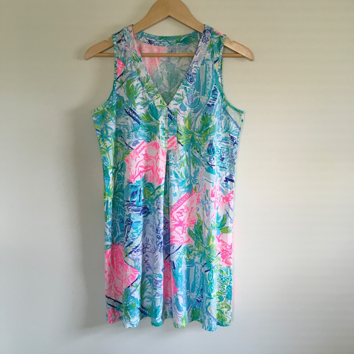 Lilly Pulitzer Bohemian Queen Amina Swing Dress Sz S Pima Cotton