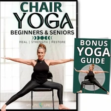 Chair Yoga for Seniors DVD Set + Poster + Bonus  Gentle Exercise for Elderly