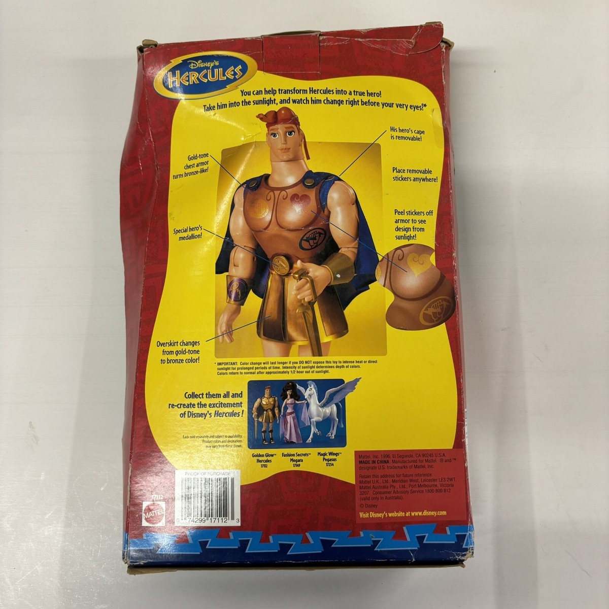 Disney's Hercules フィギュア Vintage Disney Adventures Hercules Figure Disney Store