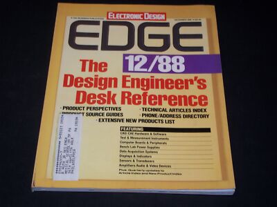 1988 DECEMBER ELECTRONIC DESIGN EDGE MAGAZINE - COMPUTER ISSUE - L 5915
