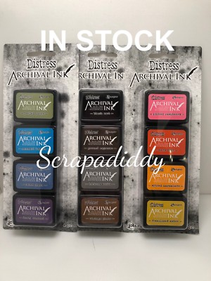 Ranger Tim Holtz Mini DISTRESS Archival Mini Ink Pad Kits (Kits 1,2 & 3 ...