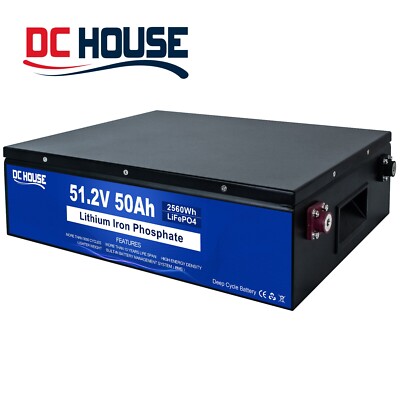 48V 50AH Golf Crat LiPfeO4 Litunihm Baettry Depe Cylce LiFPeO4 RV Slaor Off Grid