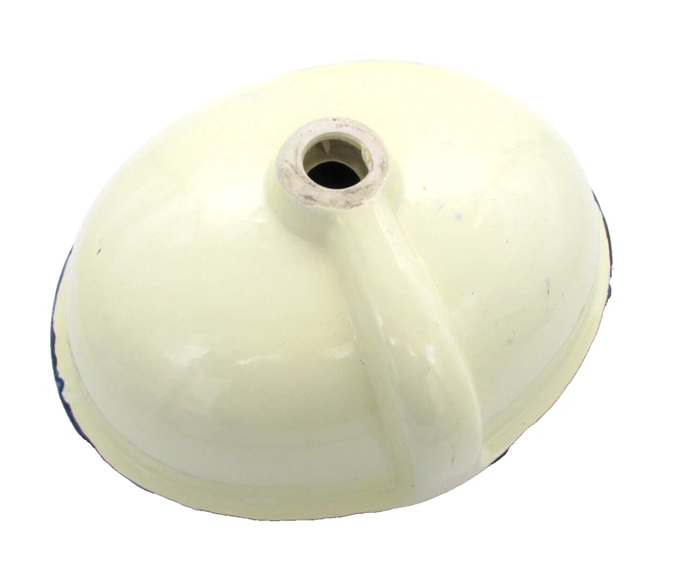 Fregadero de baño de cerámica Talavera cerámica mexicana azul caída X grande ovalado de colección 21" Foto 3 de 4