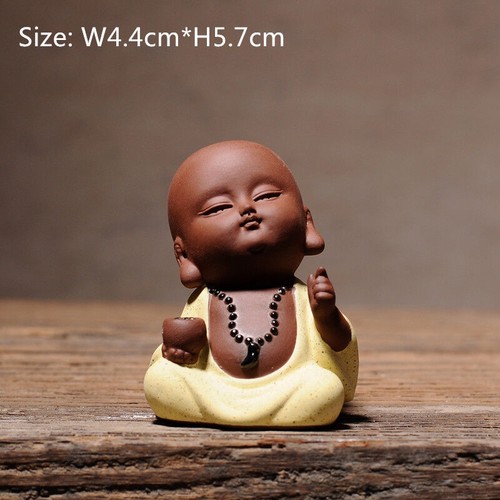 Mini estatua de arcilla púrpura para mascotas Yixing Zisha Artware té mascota juego de té hecho a mano - Imagen 6 de 13