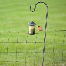 2Pcs Schäferhaken Hirtenstab Laternenstab Gartenstecker mit Haken Pflanzkörbe