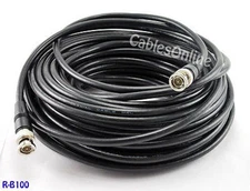 100 ft. RG59/U 75ohm Coaxial Video Cable w/ BNC Male to Male Connectors, R-B100