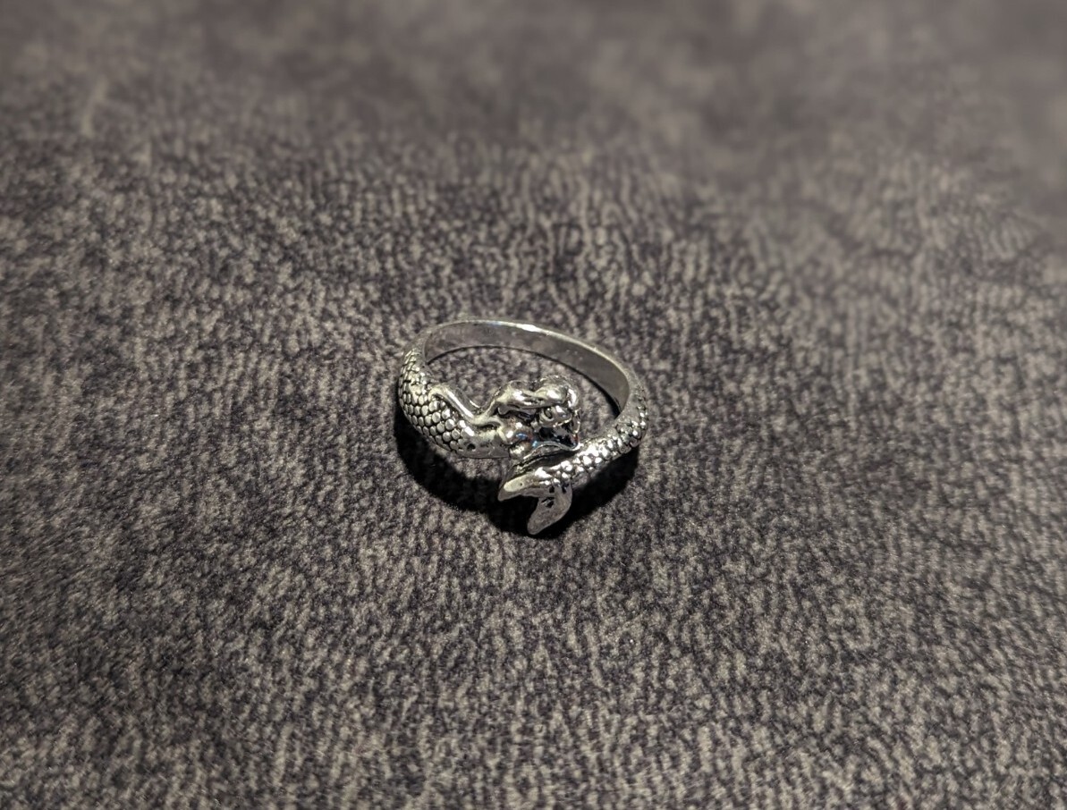 New Retro Vintage Adjustable Open Ring Unisex Fashion Rings Marmaid