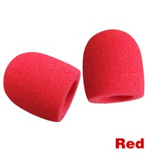 10 Pcs of Red Microphone Covers With Sponge Covers And Thickened Microphones