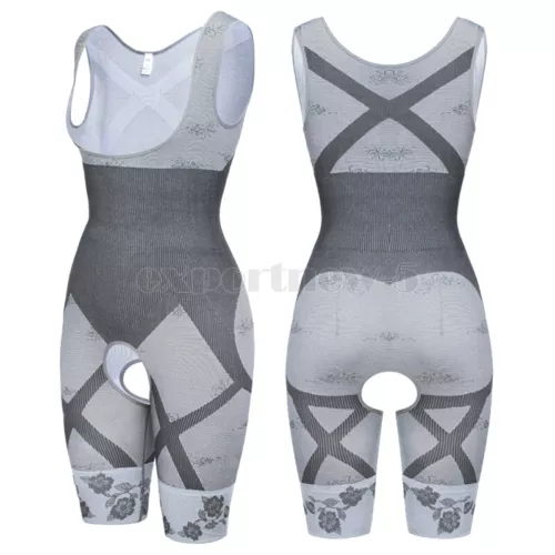 Herren Ganzkörper Shaper Kompression Schlankheitsanzug Shapewear Taille Trainer Body - Bild 11 von 15