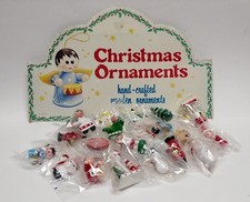 Lot of 22 New Wooden Christmas Tree Ornaments