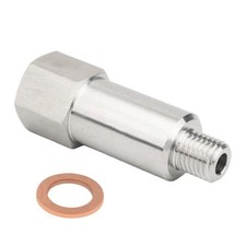 Stainless Steel Coolant Water Temperature Sensor Adapter M12 1.5 to 3/8  NPT