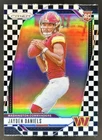 2024 Panini Prizm Jayden Daniels RC Black and White Checker #347 Commanders