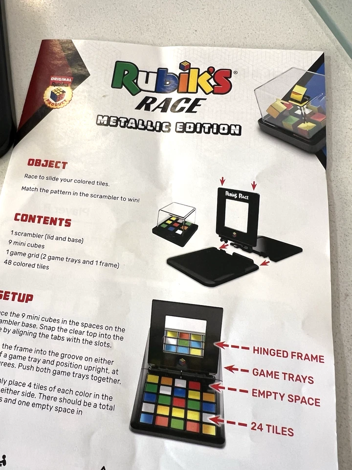 Genuine Rubik's Race Metallic Edition Strategy Game - Spin Master 2021 - Image 3 of 4