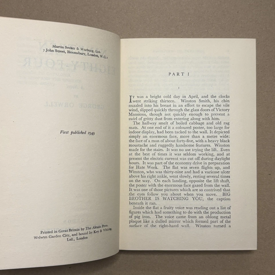 Nineteen Eighty-Four by George Orwell | First Edition (UK) 1949 | Facsimile DJ - Image 2 of 4