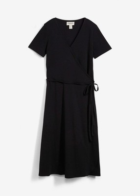 Neu Jerseykleid Gr. 44/46 Schwarz Sommer-Kleid Freizeitkleid Casual-Dress