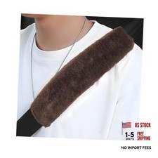 Car Seat Belt Cover, Soft Auto Seatbelt Protector for a More 2 PCS Coffee