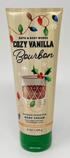 1 BATH BODY WORKS COZY VANILLA BOURBON ULTIMATE HYDRATION CREAM LOTION 8OZ SHEA