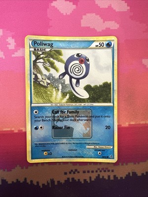 Pokemon Karte Poliwag Unleashed Crosshatch League Promo 58/95 NM