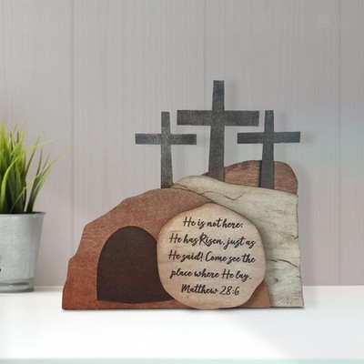 Empty Tomb Easter Decor Holiday Home Office Handicrafts Easter Gift Figurine