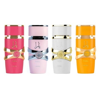 Lattafa Yara Mini Eau De Parfum 4Pc Set Women 0.17 oz Assorted