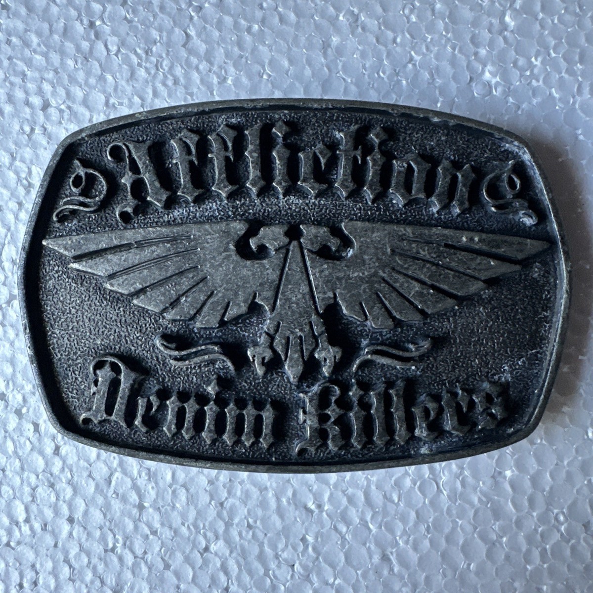 Vintage Affliction Belt Buckle Denim Killers Double Headed Eagle 