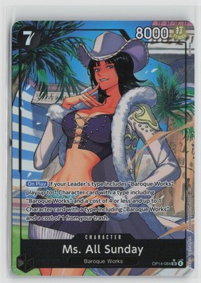 Ms. All Sunday (Alternate Art) OP14-084 The Azure Sea's Seven