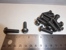 5/16-18 x 1" Round Head Slotted Machine Screw Steel VINTAGE USA NEW Qty 15