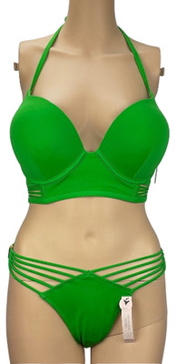 VICTORIA'S SECRET BOMBSHELL SWIM SET DOUBLE PUSH UP 36DD + BRAZILIAN BOTTOM XL