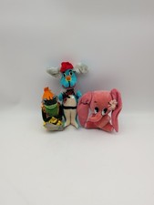 Dakin Dream Pets Pink Kamar Elephant Rare Blue Sheriff Dog And Calypso Frog 