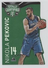 2014 Totally Certified Mirror Platinum Green Die-Cut 2/5 Nikola Pekovic #94 1gt