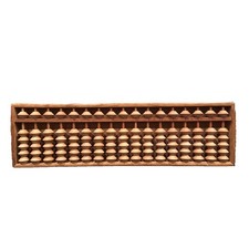 Vintage Japanese Wooden Abacus Soroban Calculator 102 Beads 17 Rods Art Deco