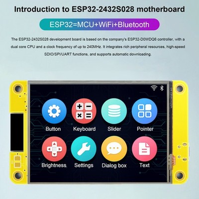 ESP32 Development Board WiFi Bluetooth 2.8 ''240*320 TFT Touchs -Touchscreme LVGL
