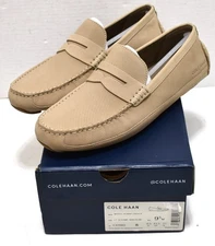 COLE HAAN WYATT PENNY DRIVER Men's Casual Shoes Loafers LT SESAME NEW C41980