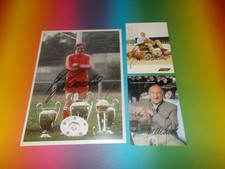 Georg Schwarzenbeck Bayern Munich signed autograph 20x28 photo + 2 postcards
