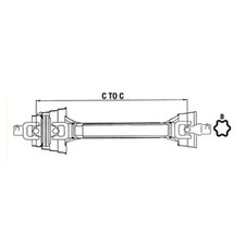 W258012100202-a Complete Constant Velocity Driveline Shaft For Walterscheid 2580