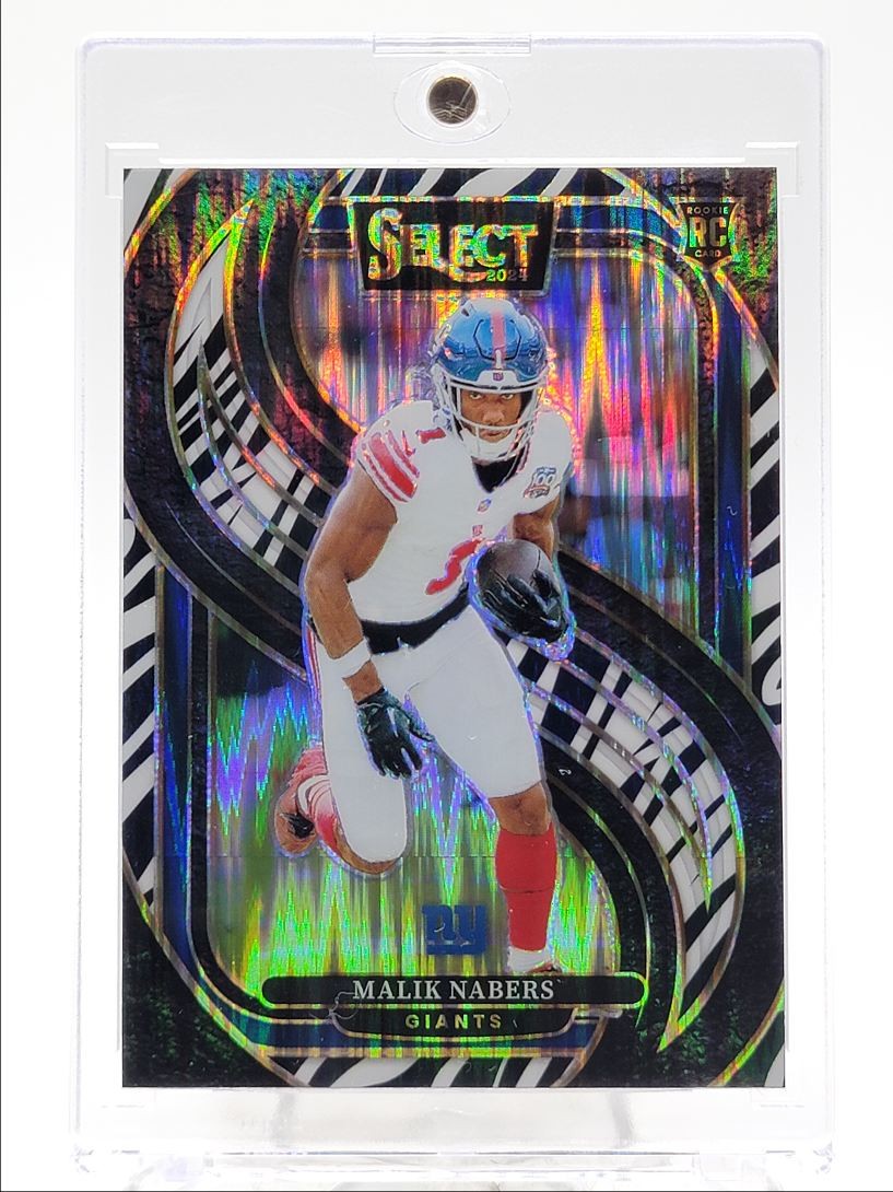 MALIK NABERS 2024 SELECT PREMIER LEVEL ROOKIE ZEBRA SHOCK PRIZM RC Q0895