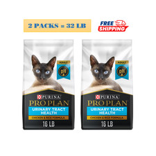 2 Packs, Purina Pro Plan Focus Adult Dry Cat Food - Urinary Tract Health, 16LB 2.47 per pound